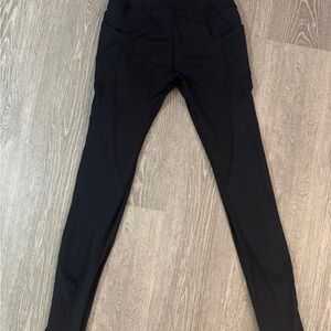 Lululemon Athletica All The Right Places Black Leggings Seamless Front Size 4